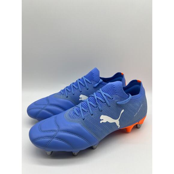 Puma Avant Pro ArmoYarns Leather Rugby Cleats Blue 106714-03 Men’s Size 9.5🛒 - Picture 9 of 12